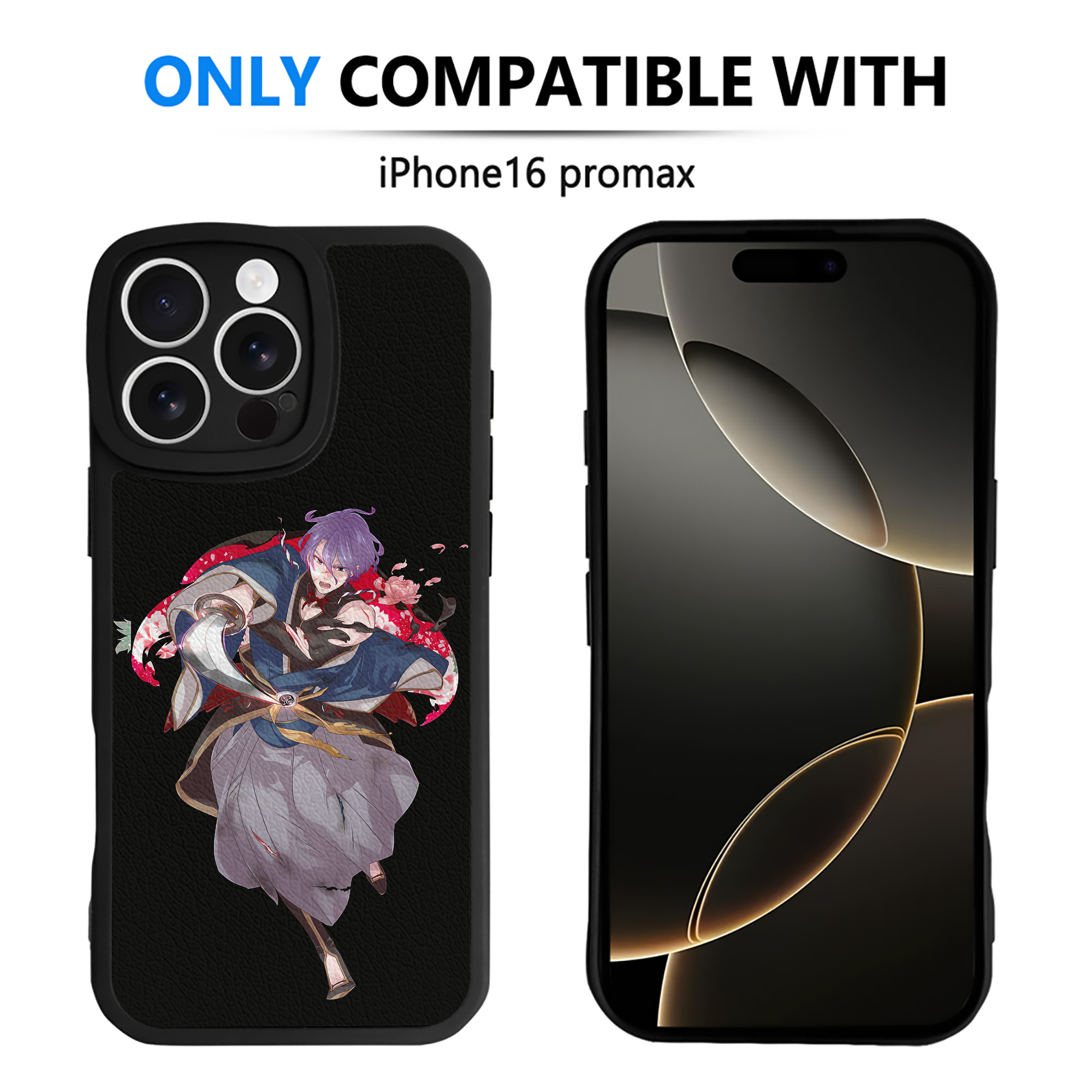 （画像用） 刀剣乱舞 Touken Ranbu 【iPhone 16シリーズ対応】シリコンスマホケース（レザー調） 材質：シリコン